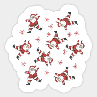 Scatter Santa Sticker